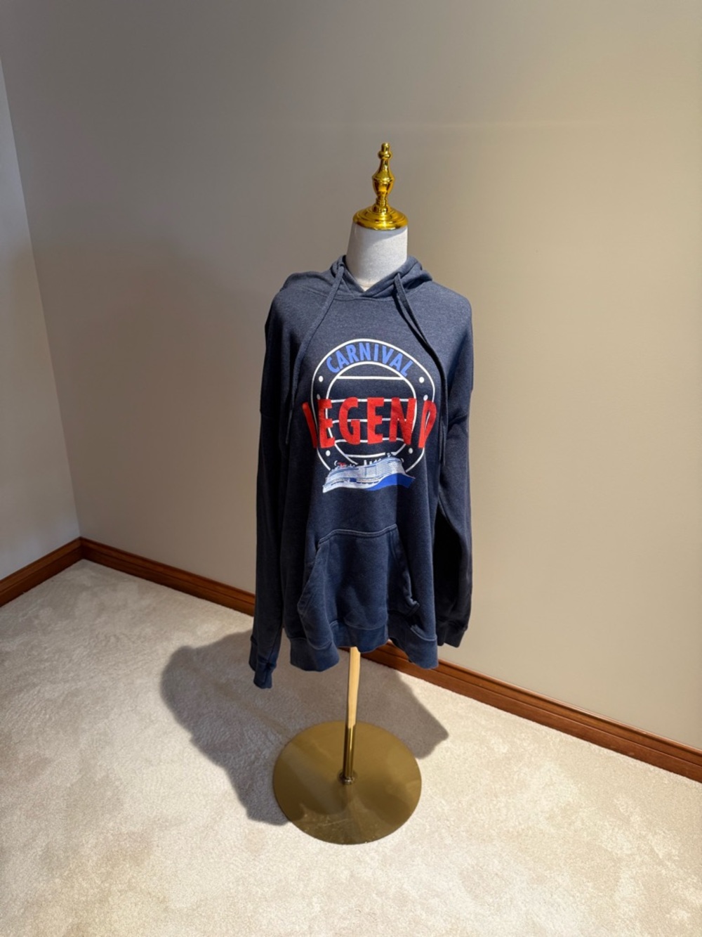 Carnival Legend Navy Graphic Hoodie - Women's Casual Pullover